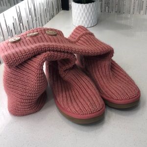 Cable knit UGG boots